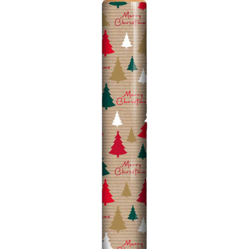 Picture of 4M CHRISTMAS KRAFT MERRY CHRISTMAS TREE WRAPPING ROLL